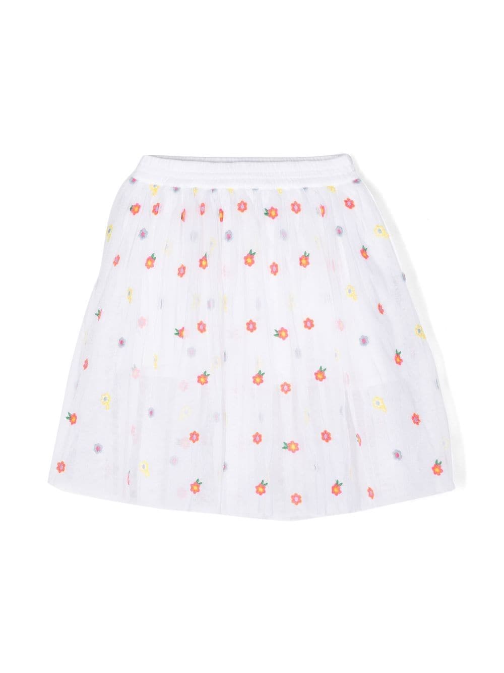Stella McCartney Kids floral-print cotton skirt - White von Stella McCartney Kids