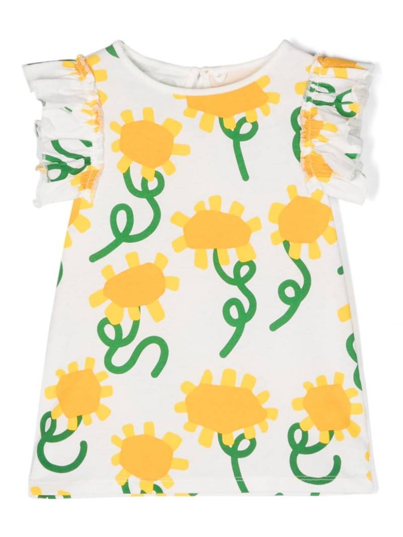 Stella McCartney Kids floral-print cotton tank top - White von Stella McCartney Kids