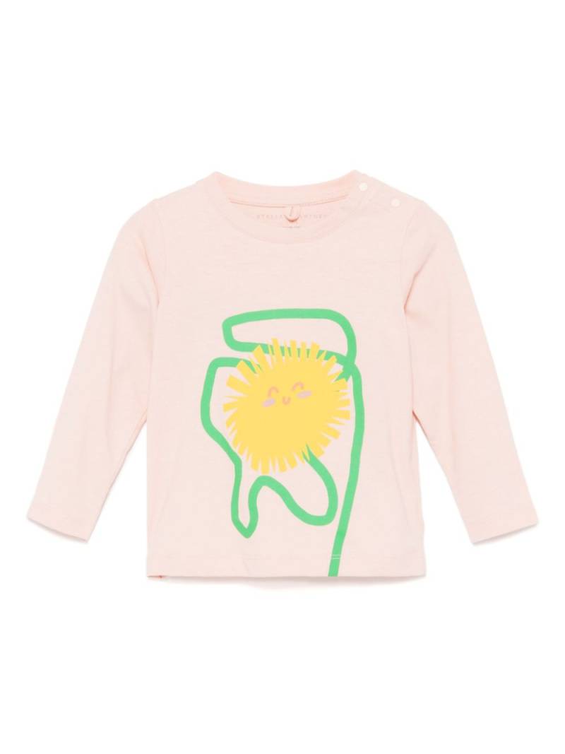 Stella McCartney Kids floral-print long-sleeve T-shirt - Pink von Stella McCartney Kids