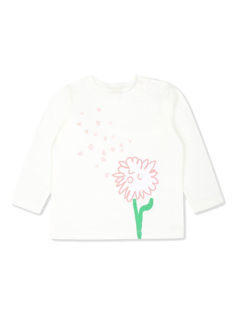 Stella McCartney Kids floral-print long-sleeve T-shirt - White von Stella McCartney Kids