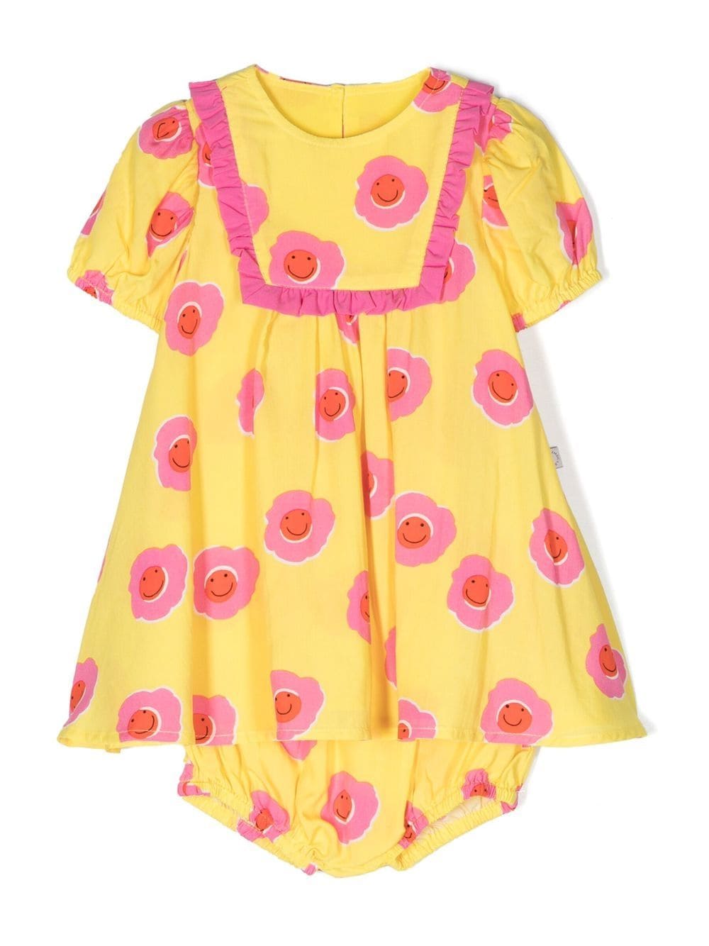 Stella McCartney Kids floral-print puff-sleeve dress - Yellow von Stella McCartney Kids