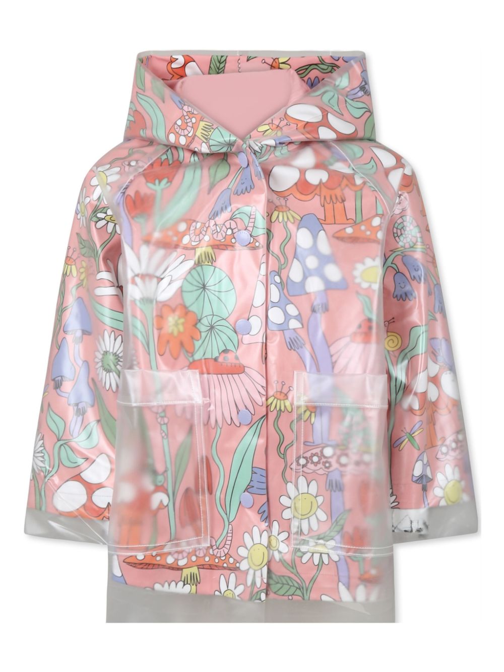 Stella McCartney Kids floral-print raincoat - Pink von Stella McCartney Kids