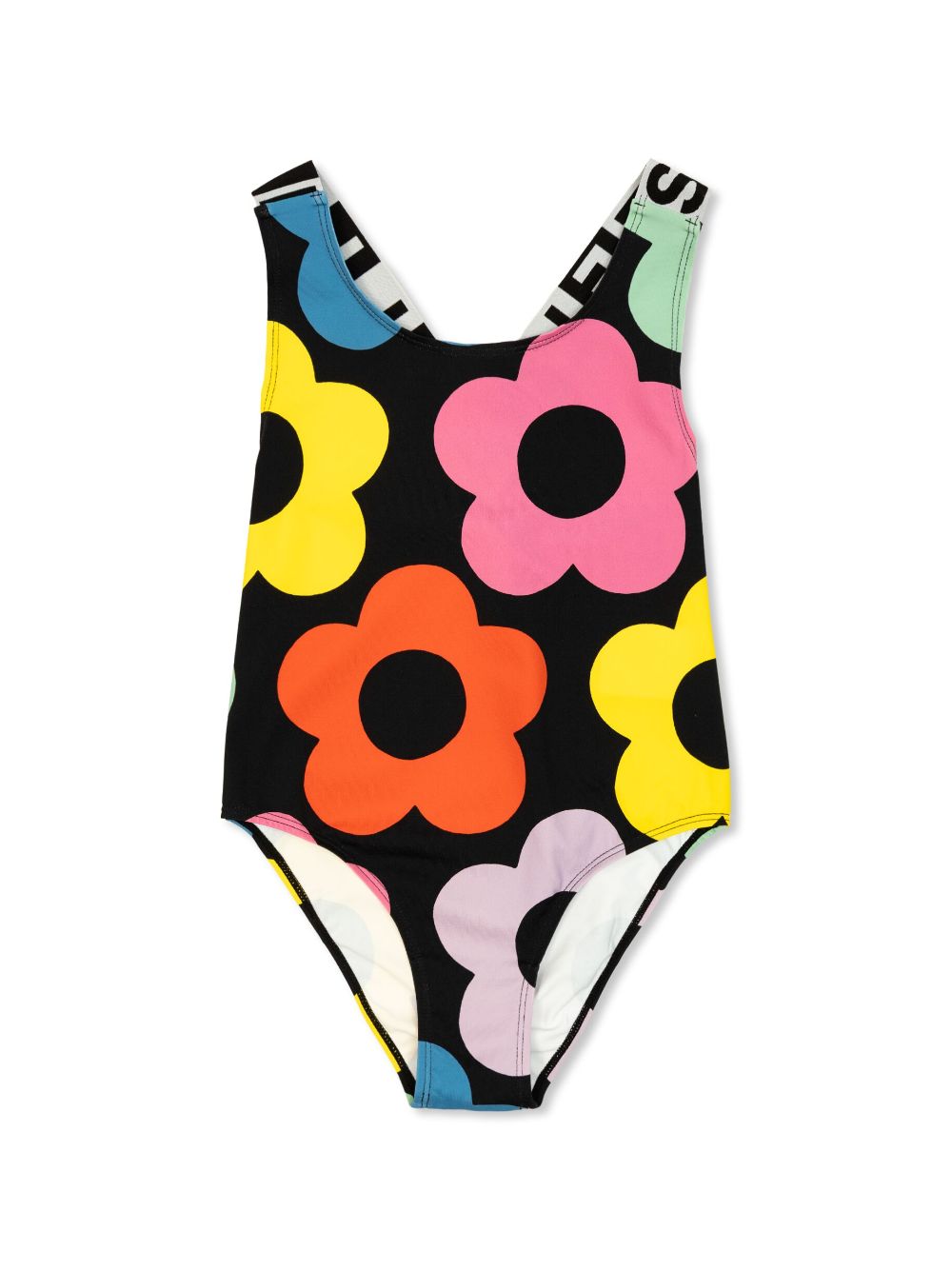 Stella McCartney Kids floral-print swimsuit - Black von Stella McCartney Kids