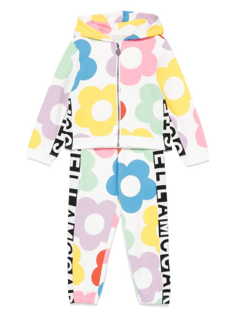 Stella McCartney Kids floral-print tracksuit - White von Stella McCartney Kids