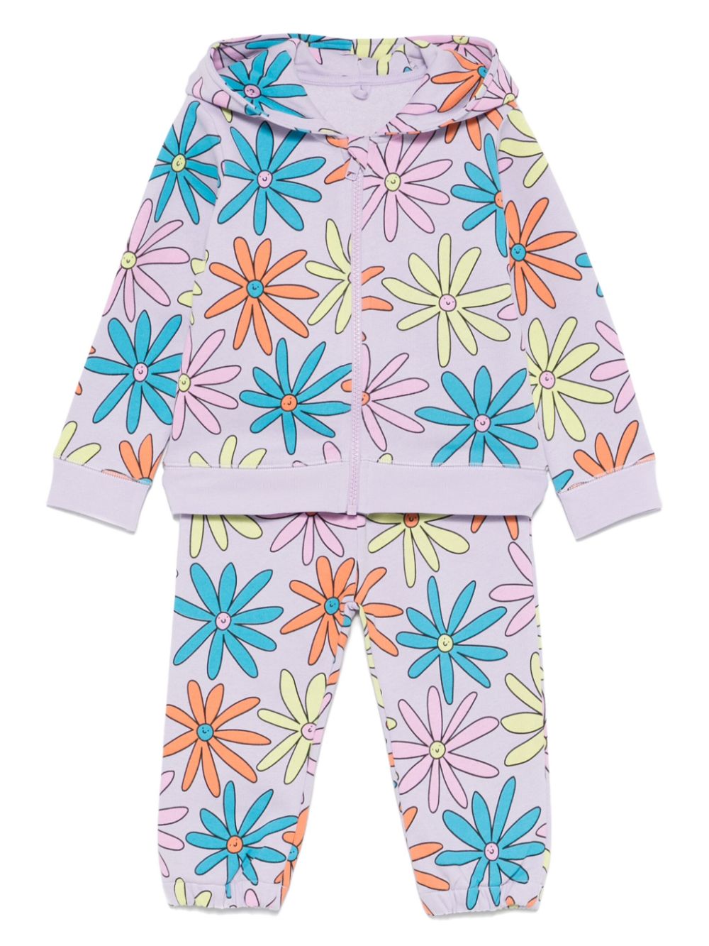 Stella McCartney Kids floral-print tracksuit set - Purple von Stella McCartney Kids