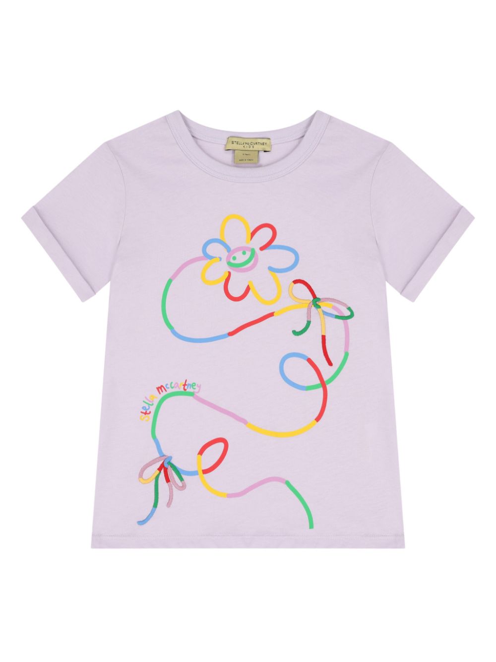 Stella McCartney Kids flower-motif t-shirt - Purple von Stella McCartney Kids