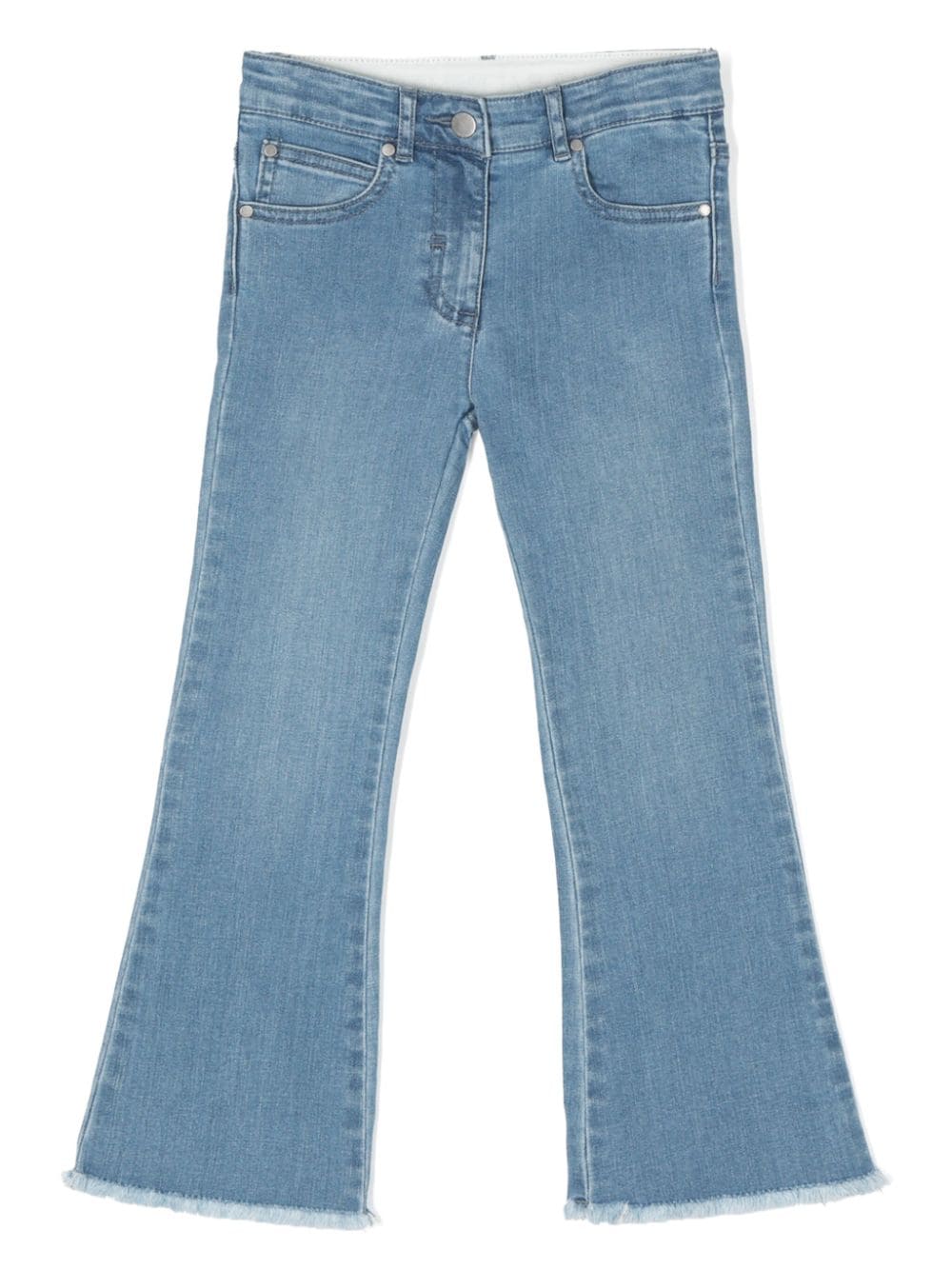 Stella McCartney Kids frayed flared jeans - Blue von Stella McCartney Kids