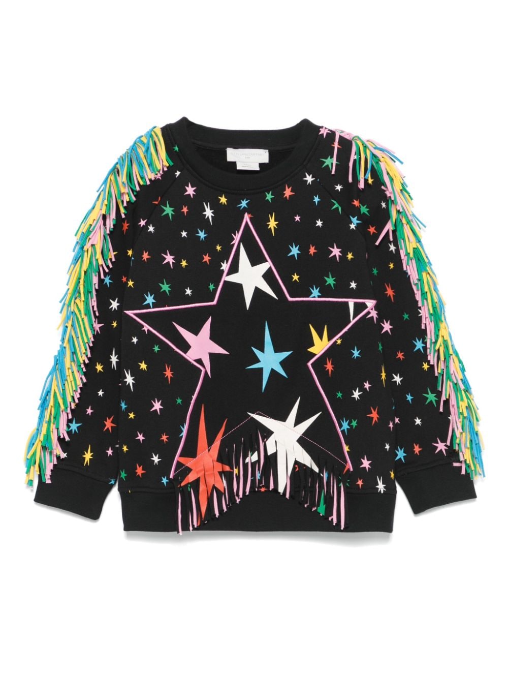 Stella McCartney Kids fringe-detail sweatshirt - Black von Stella McCartney Kids