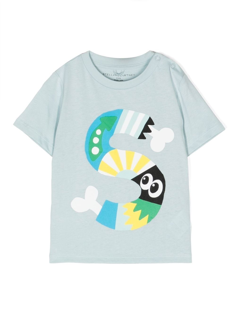 Stella McCartney Kids graphic cotton T-shirt - Blue von Stella McCartney Kids