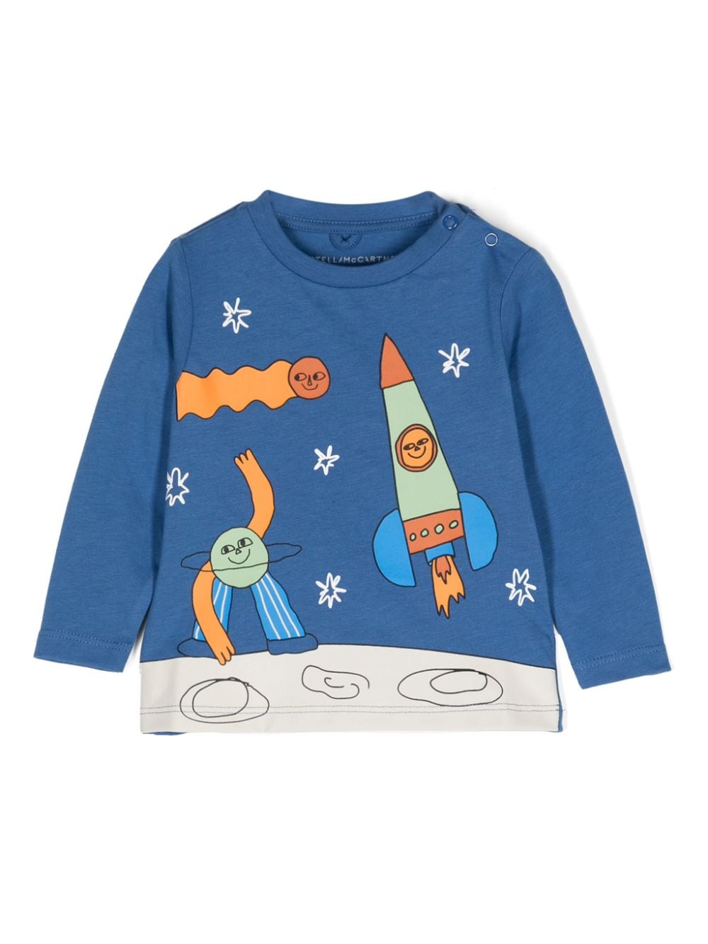 Stella McCartney Kids graphic-print cotton T-shirt - Blue von Stella McCartney Kids