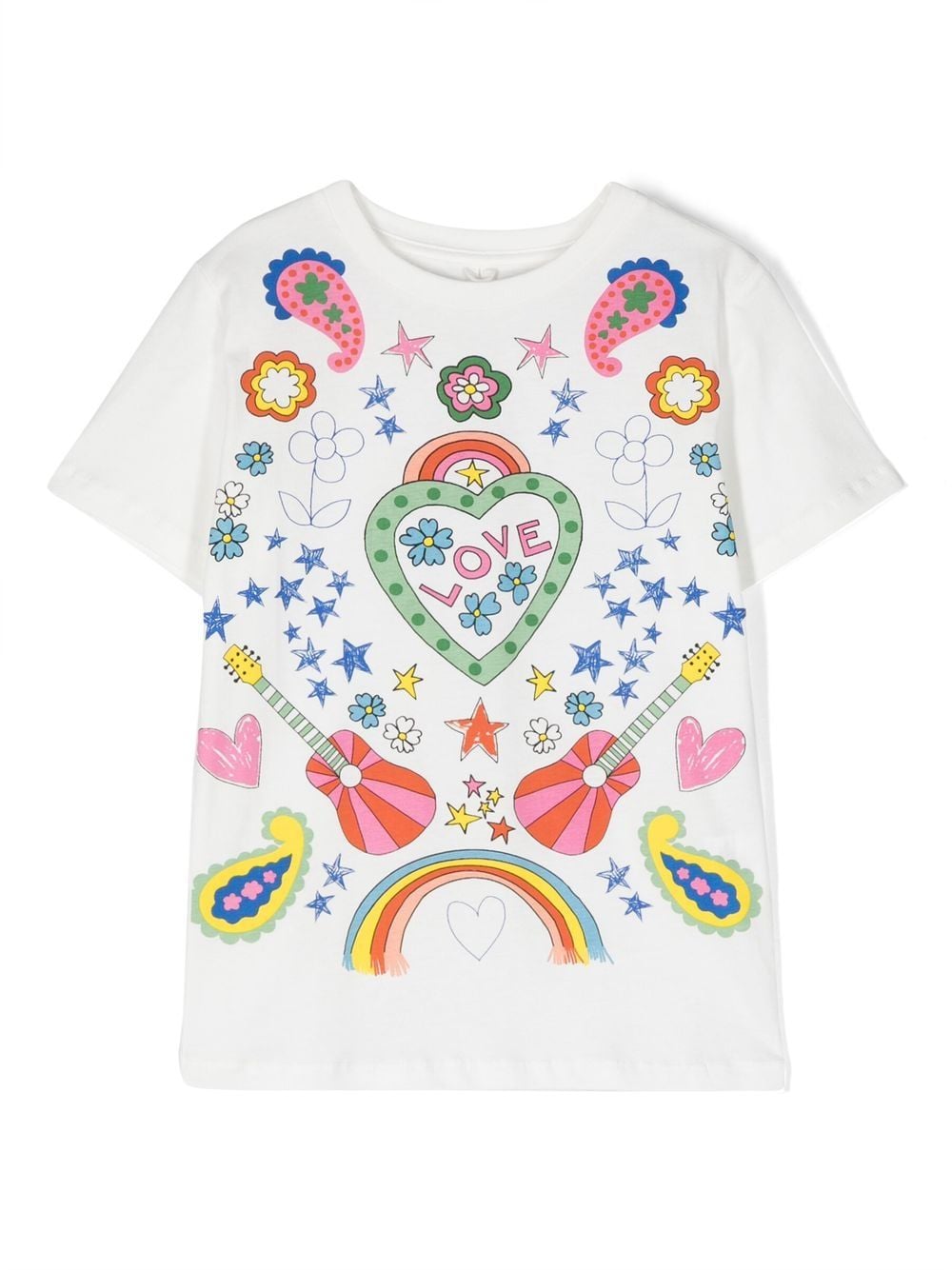 Stella McCartney Kids graphic-print cotton T-shirt - White von Stella McCartney Kids