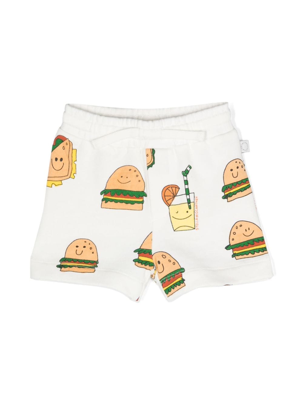 Stella McCartney Kids graphic-print cotton shorts - White von Stella McCartney Kids