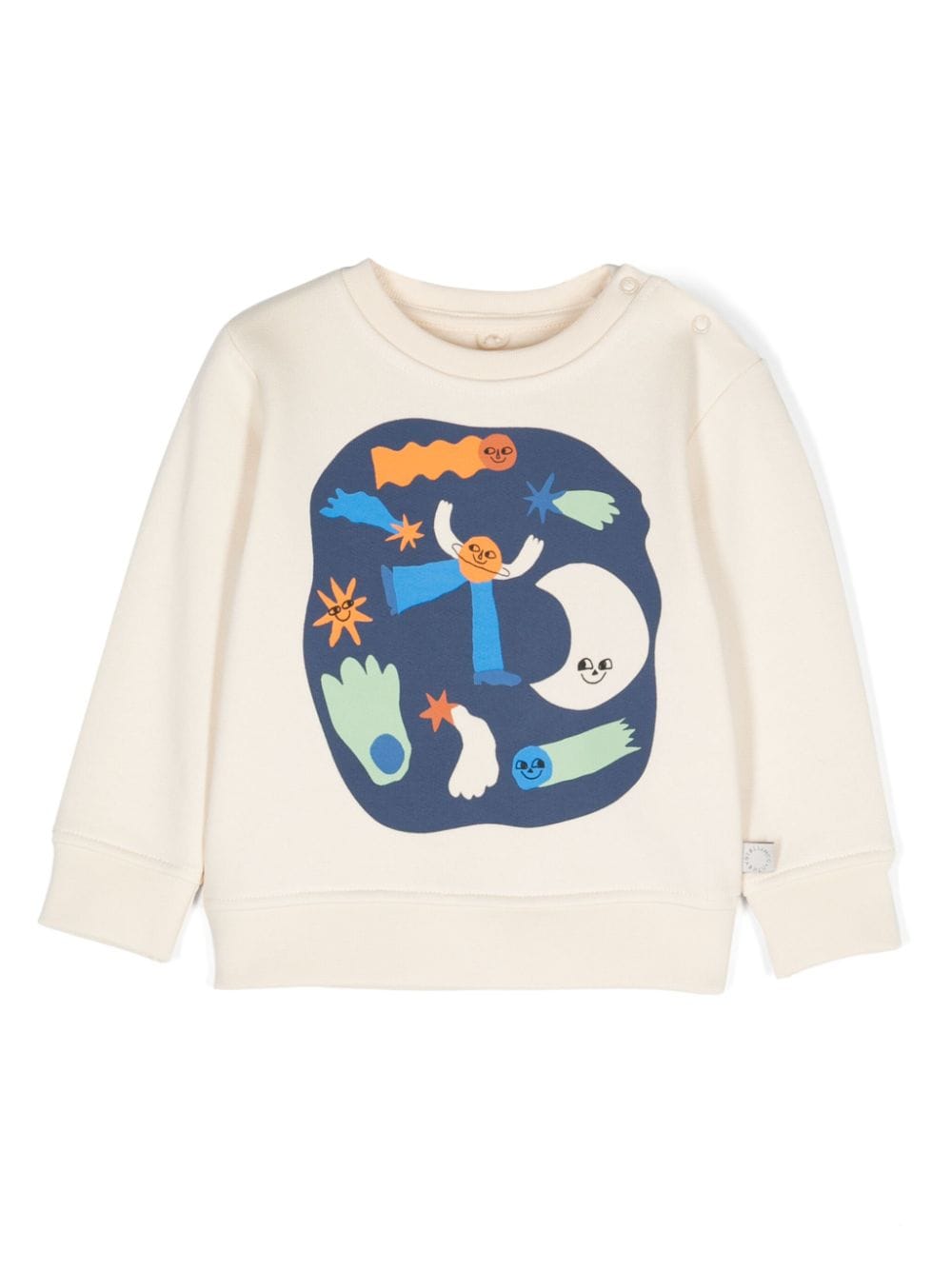 Stella McCartney Kids graphic-print cotton sweatshirt - Neutrals von Stella McCartney Kids