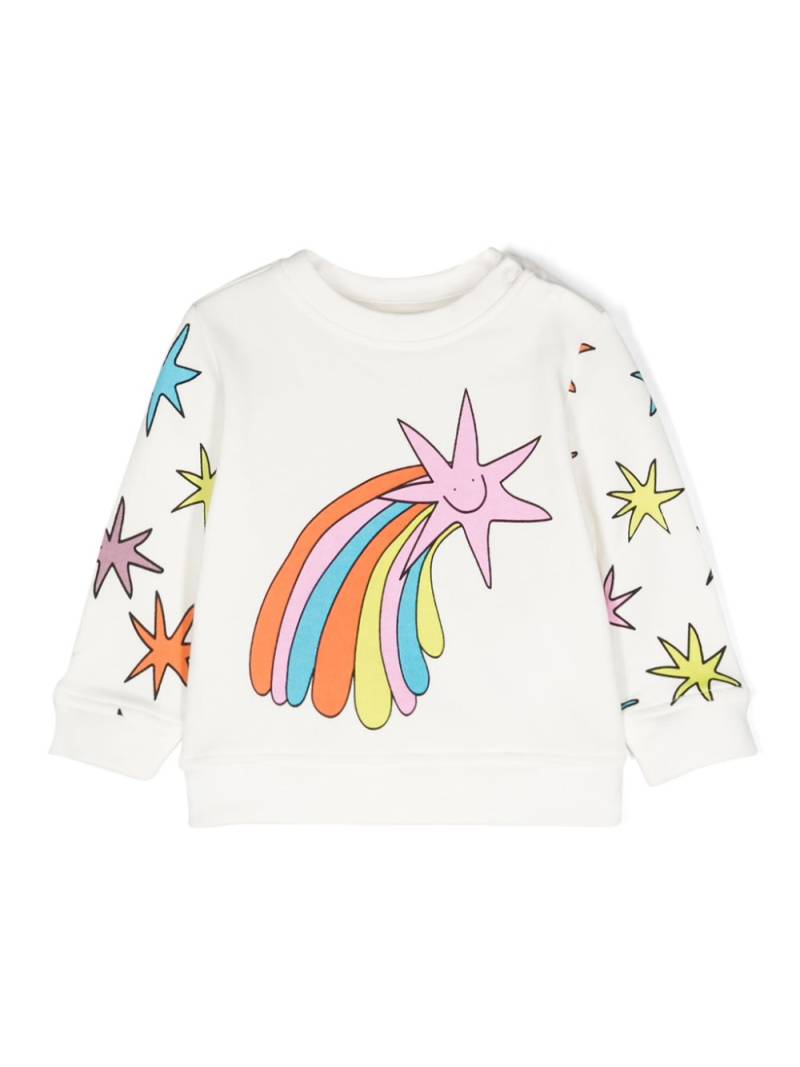 Stella McCartney Kids graphic-print cotton sweatshirt - White von Stella McCartney Kids