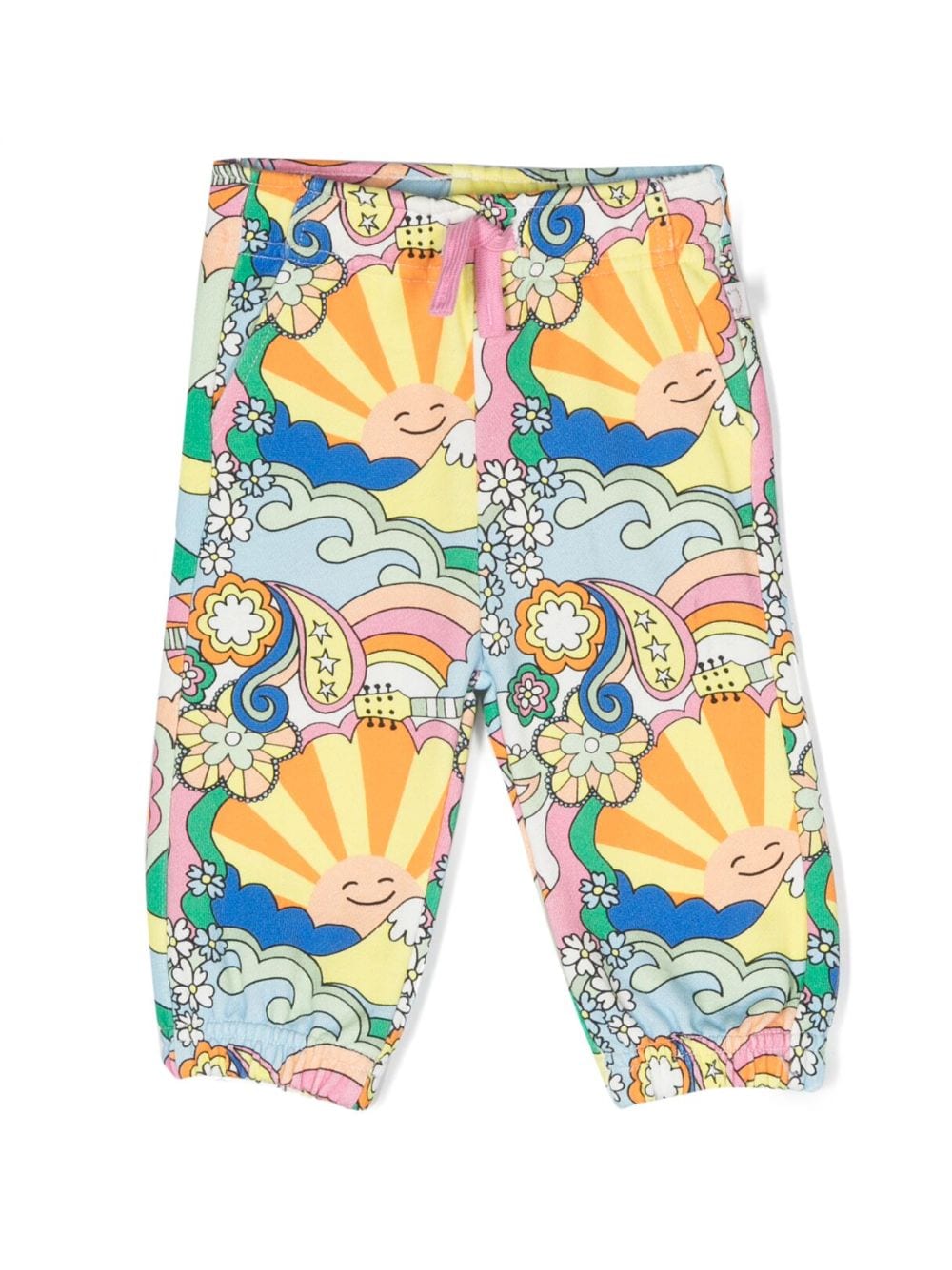 Stella McCartney Kids graphic-print cotton trousers - Yellow von Stella McCartney Kids