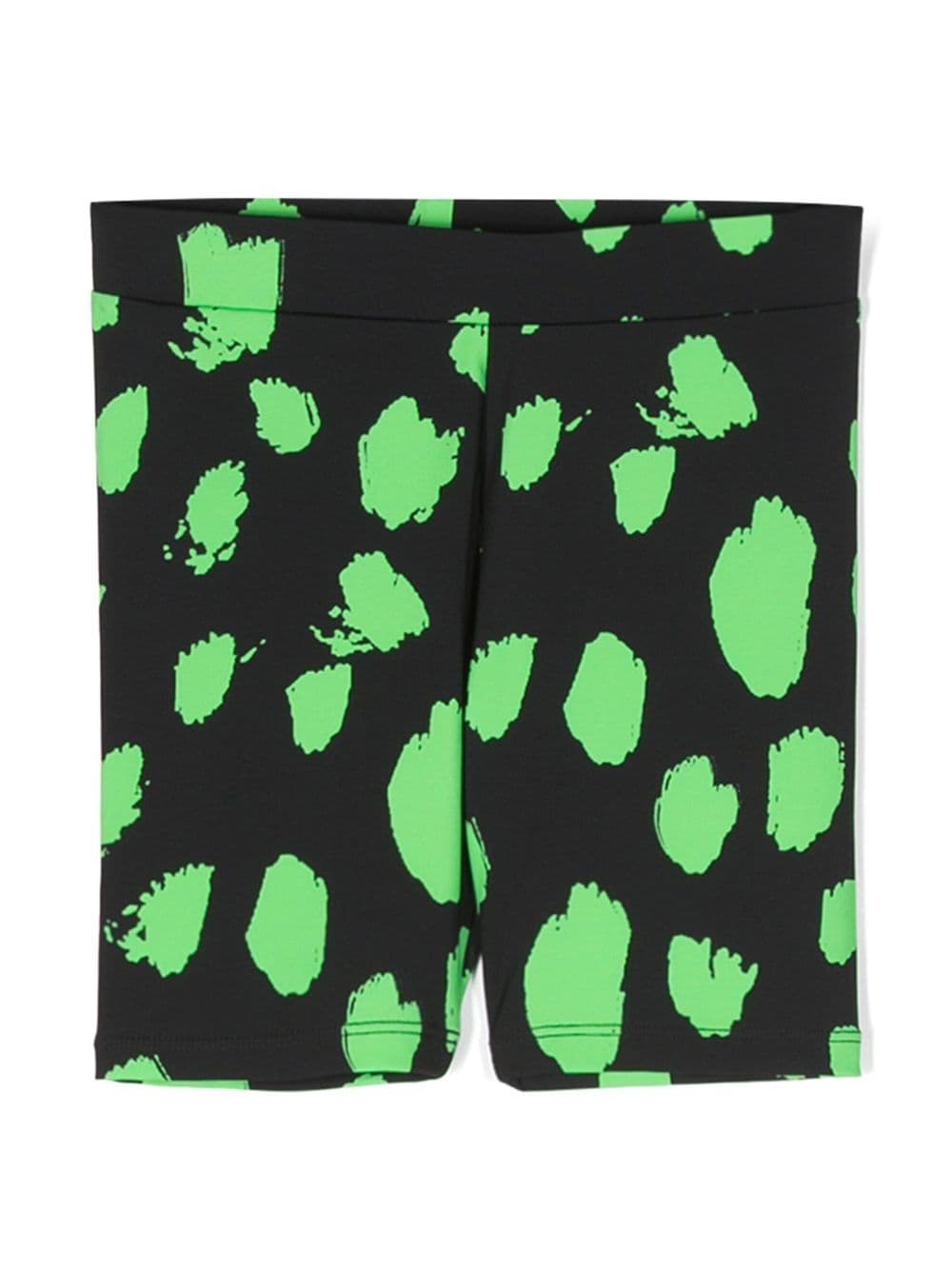 Stella McCartney Kids graphic-print cycling shorts - Black von Stella McCartney Kids