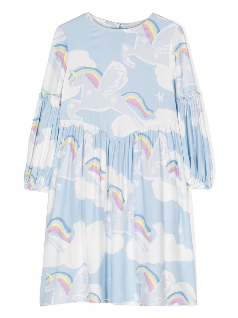 Stella McCartney Kids graphic-print dress - Blue von Stella McCartney Kids