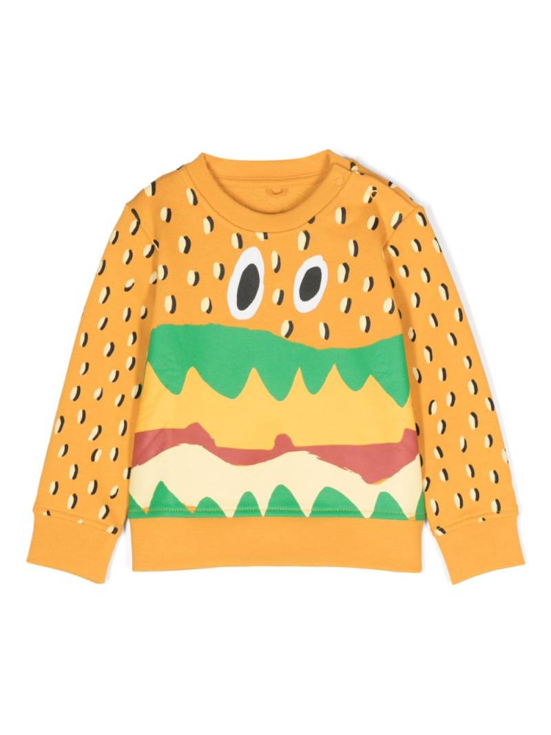 Stella McCartney Kids graphic-print jumper - Orange von Stella McCartney Kids