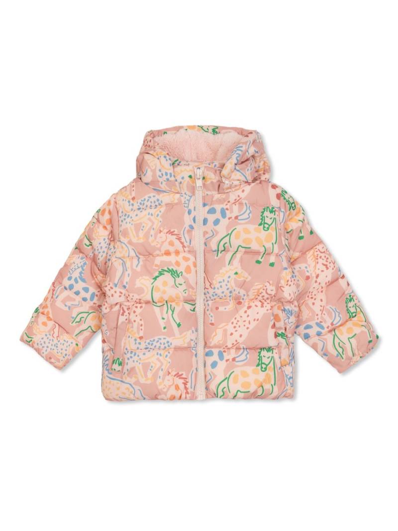 Stella McCartney Kids graphic-print padded jacket - Pink von Stella McCartney Kids