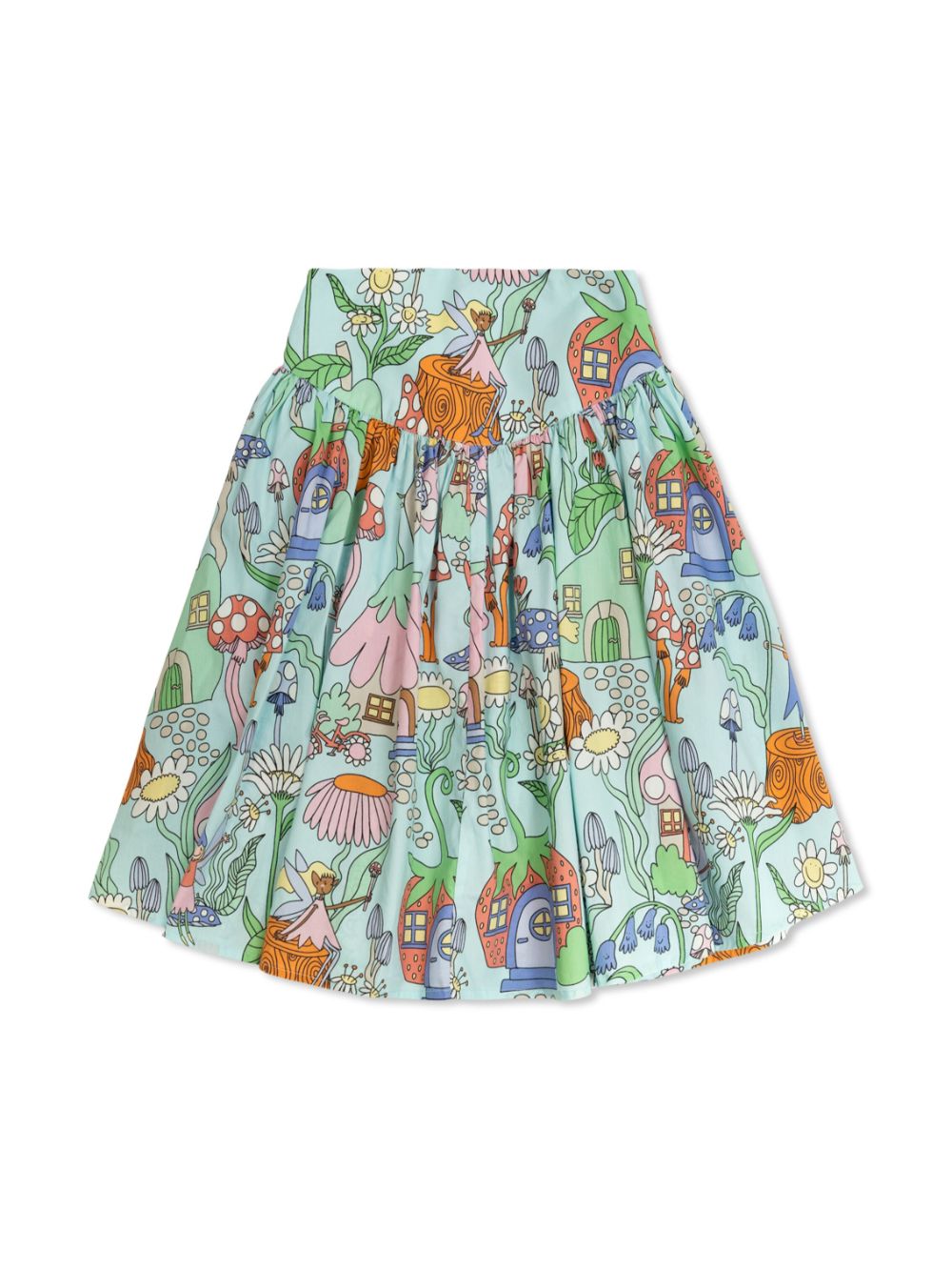 Stella McCartney Kids graphic print skirt - Green von Stella McCartney Kids