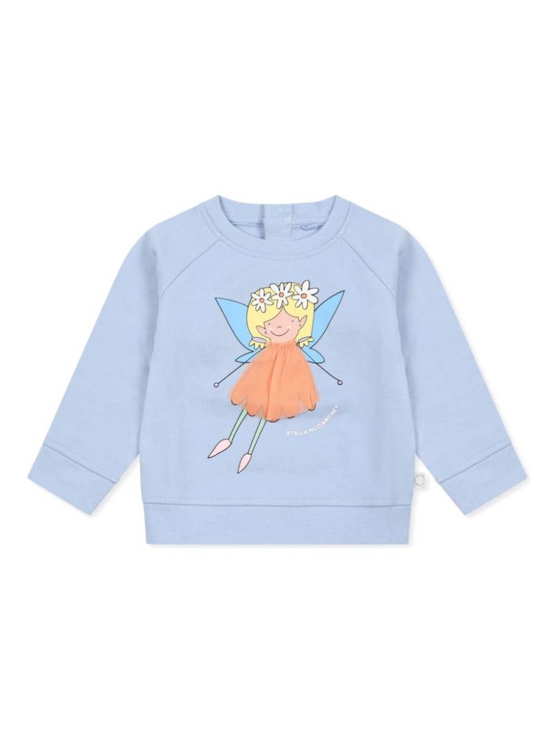 Stella McCartney Kids graphic-print sweatshirt - Blue von Stella McCartney Kids