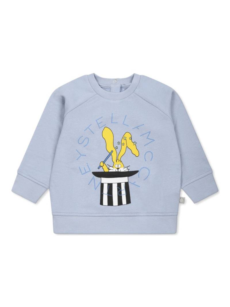 Stella McCartney Kids graphic-print sweatshirt - Blue von Stella McCartney Kids