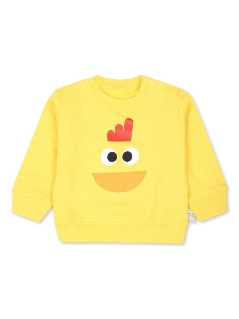 Stella McCartney Kids graphic-print sweatshirt - Yellow von Stella McCartney Kids