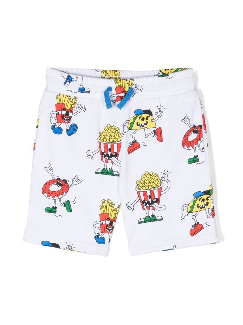 Stella McCartney Kids graphic-print track shorts - White von Stella McCartney Kids