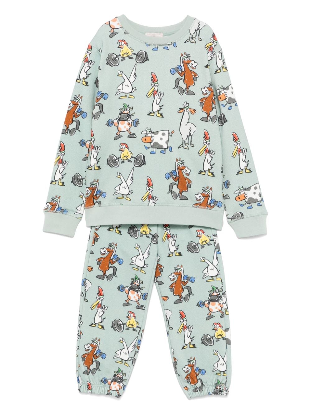 Stella McCartney Kids graphic-print tracksuit - Green von Stella McCartney Kids