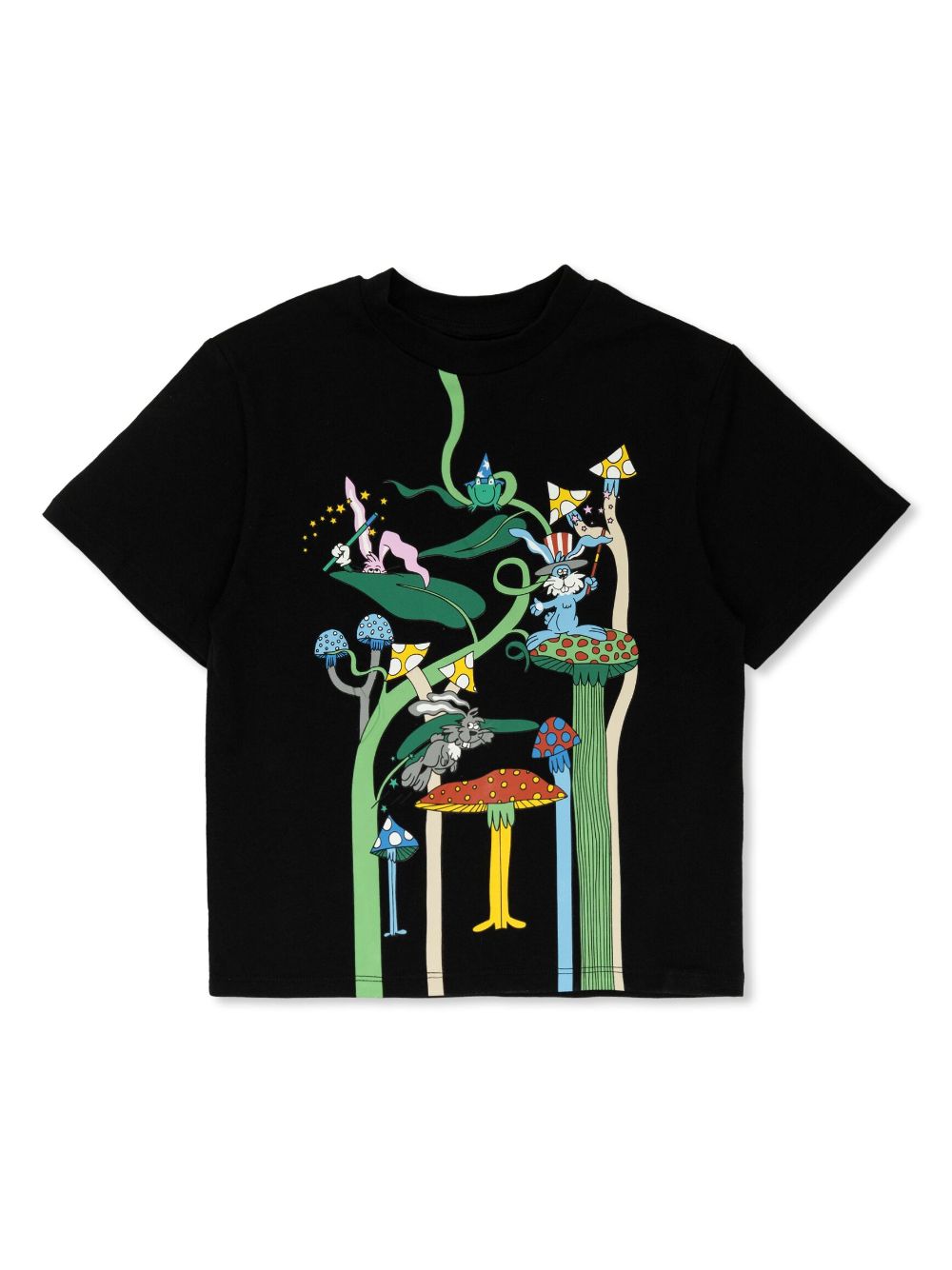 Stella McCartney Kids graphic stamp t-shirt - Black von Stella McCartney Kids