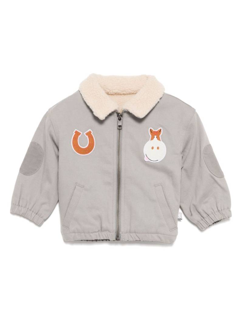 Stella McCartney Kids horse appliqué jacket - Grey von Stella McCartney Kids