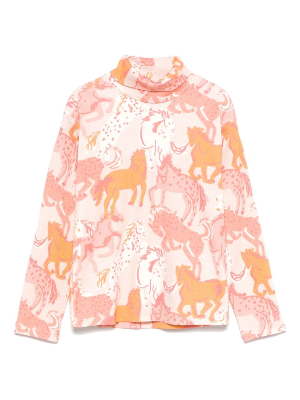 Stella McCartney Kids horse-print T-shirt - Pink von Stella McCartney Kids