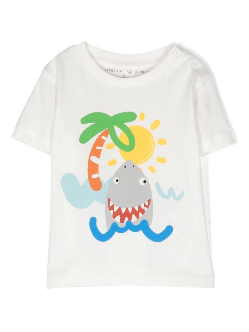 Stella McCartney Kids illustration-print cotton T-shirt - White von Stella McCartney Kids