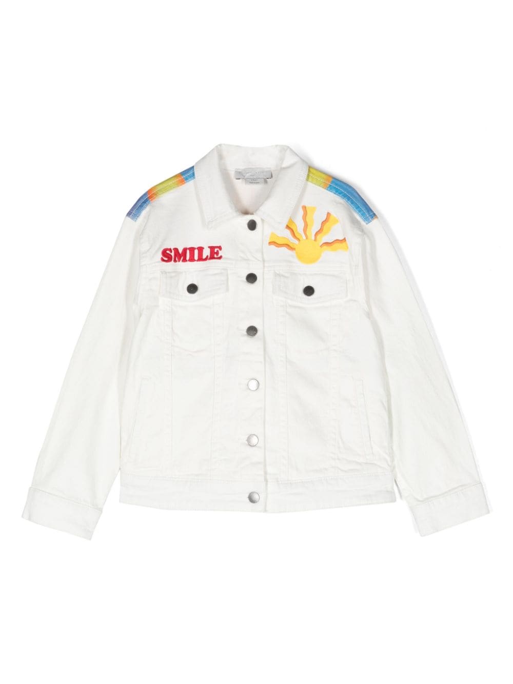 Stella McCartney Kids illustration-print denim jacket - White von Stella McCartney Kids