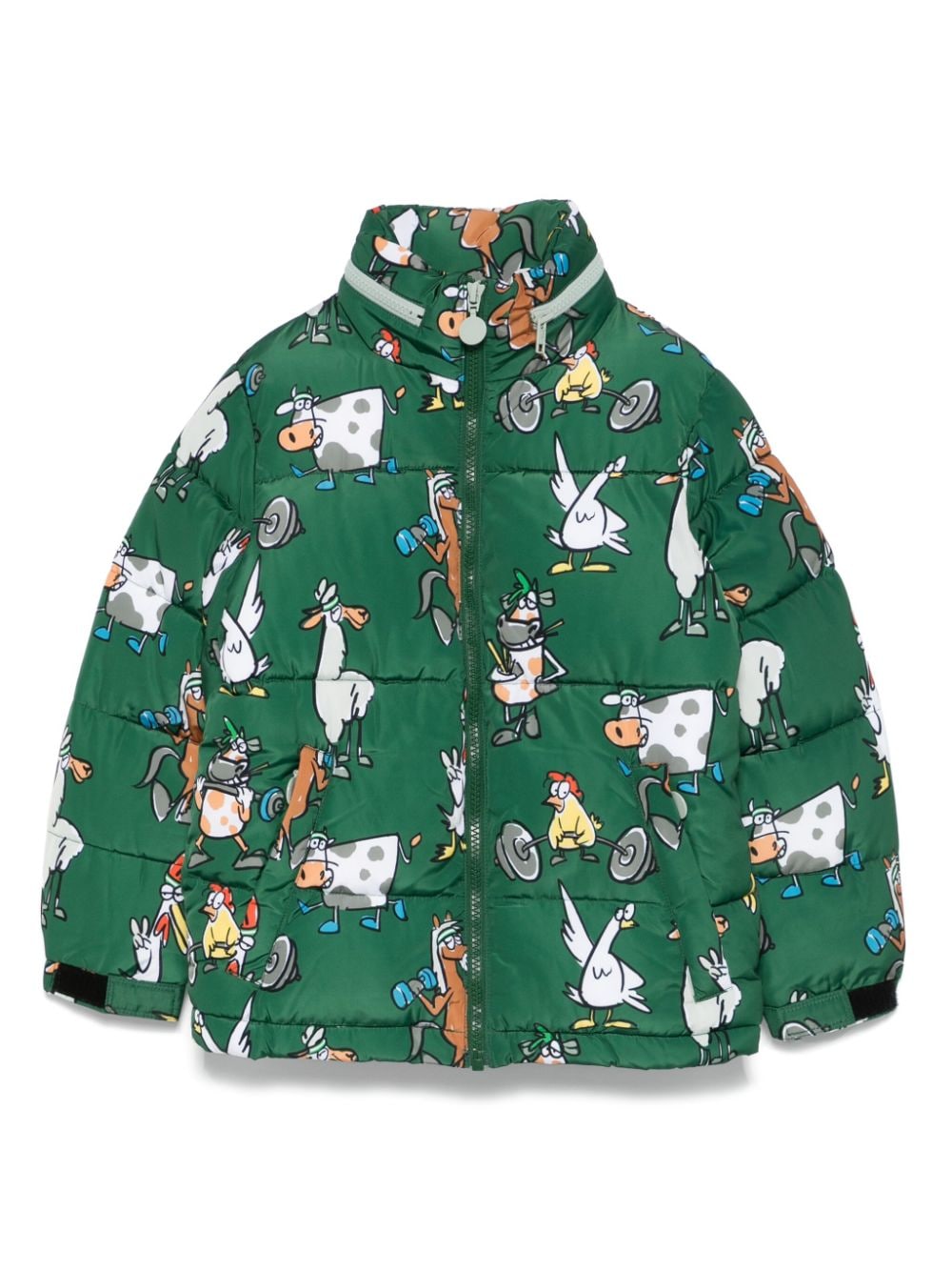 Stella McCartney Kids illustration-print jacket - Green von Stella McCartney Kids