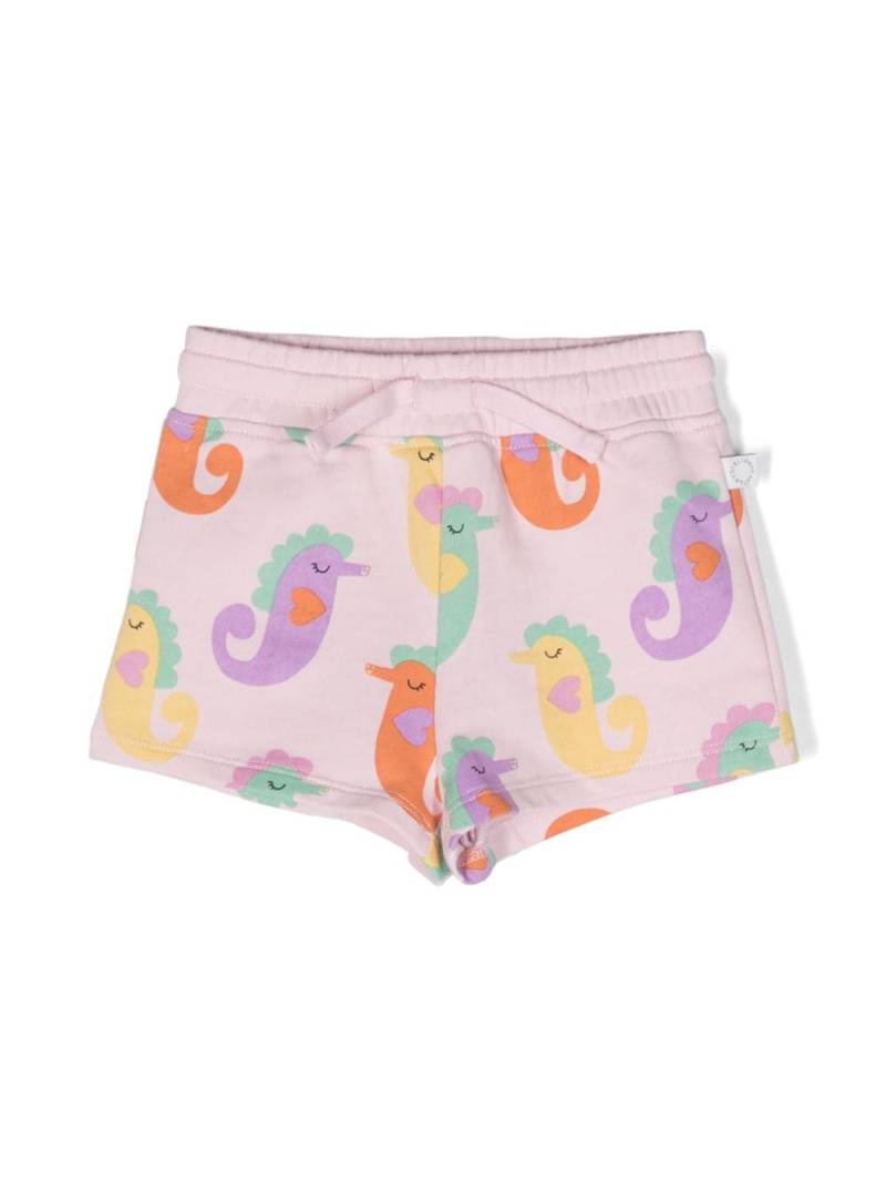 Stella McCartney Kids illustration-print jersey shorts - Pink von Stella McCartney Kids