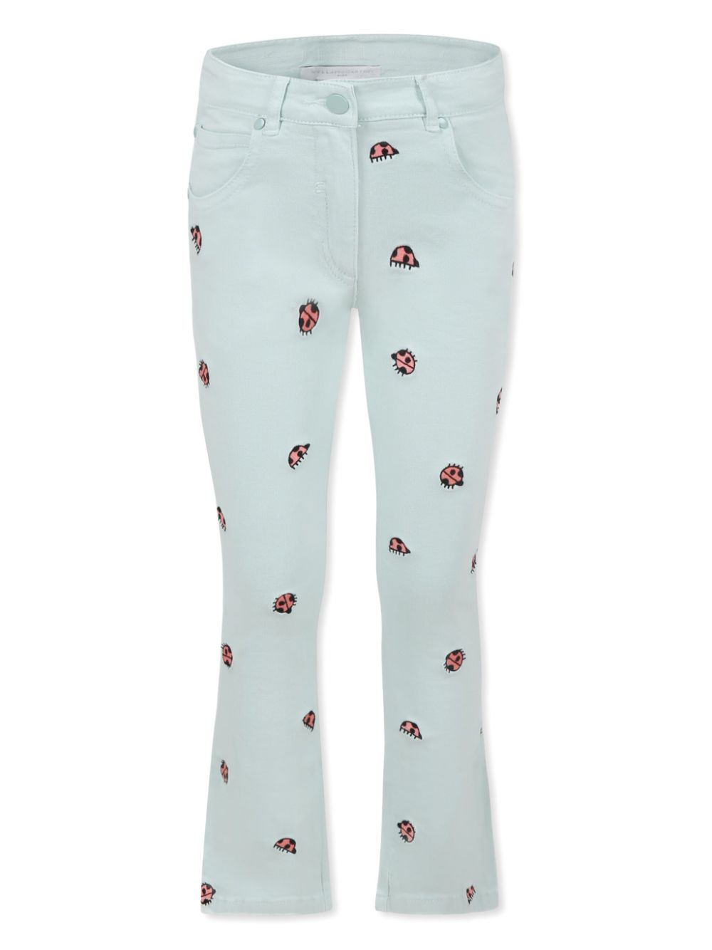 Stella McCartney Kids ladybug embroidery jeans - Green von Stella McCartney Kids