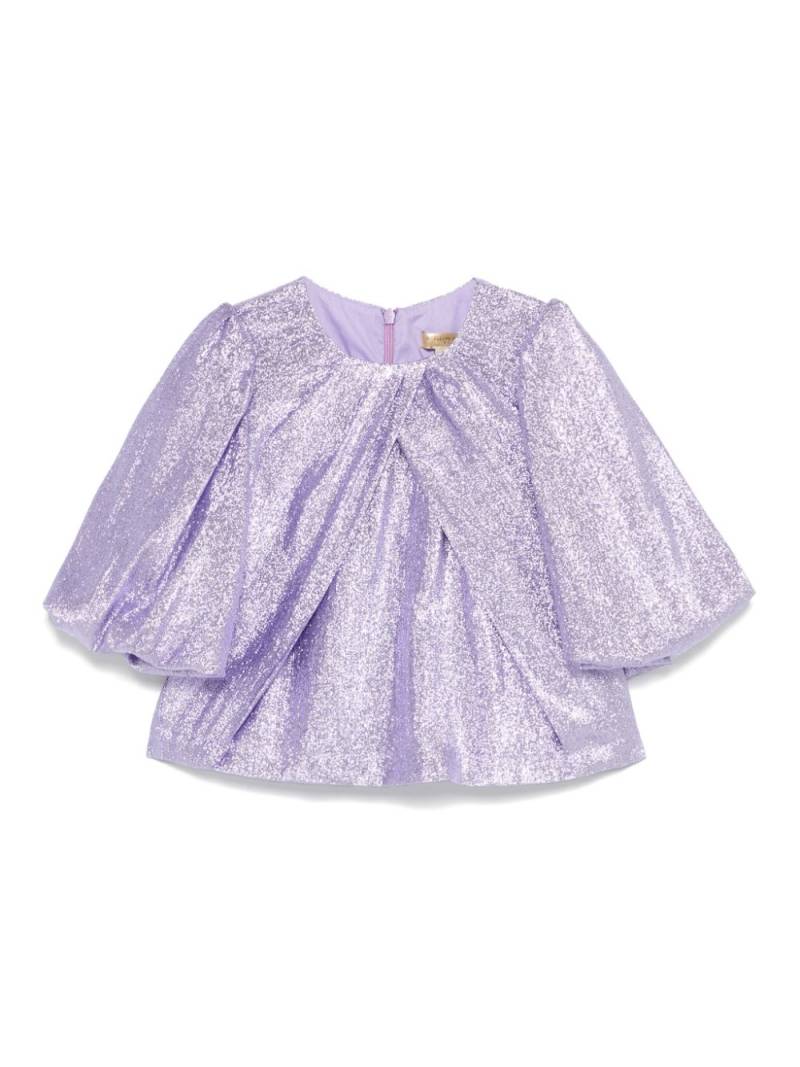 Stella McCartney Kids lamé-effect blouse - Purple von Stella McCartney Kids