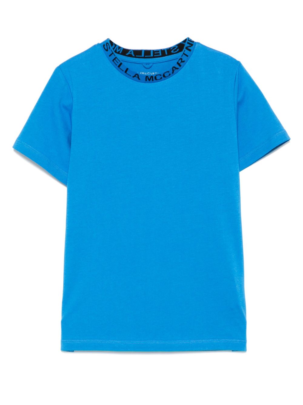 Stella McCartney Kids logo-jacquard cotton T-shirt - Blue von Stella McCartney Kids