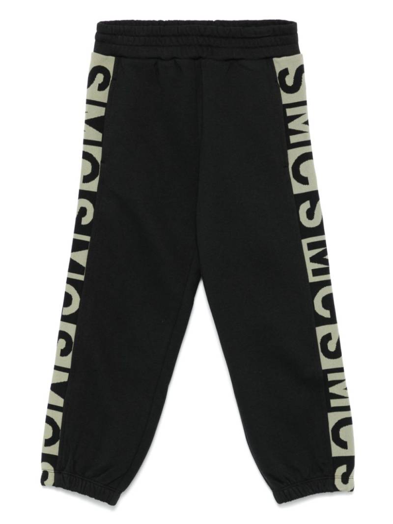 Stella McCartney Kids logo-jacquard track pants - Black von Stella McCartney Kids