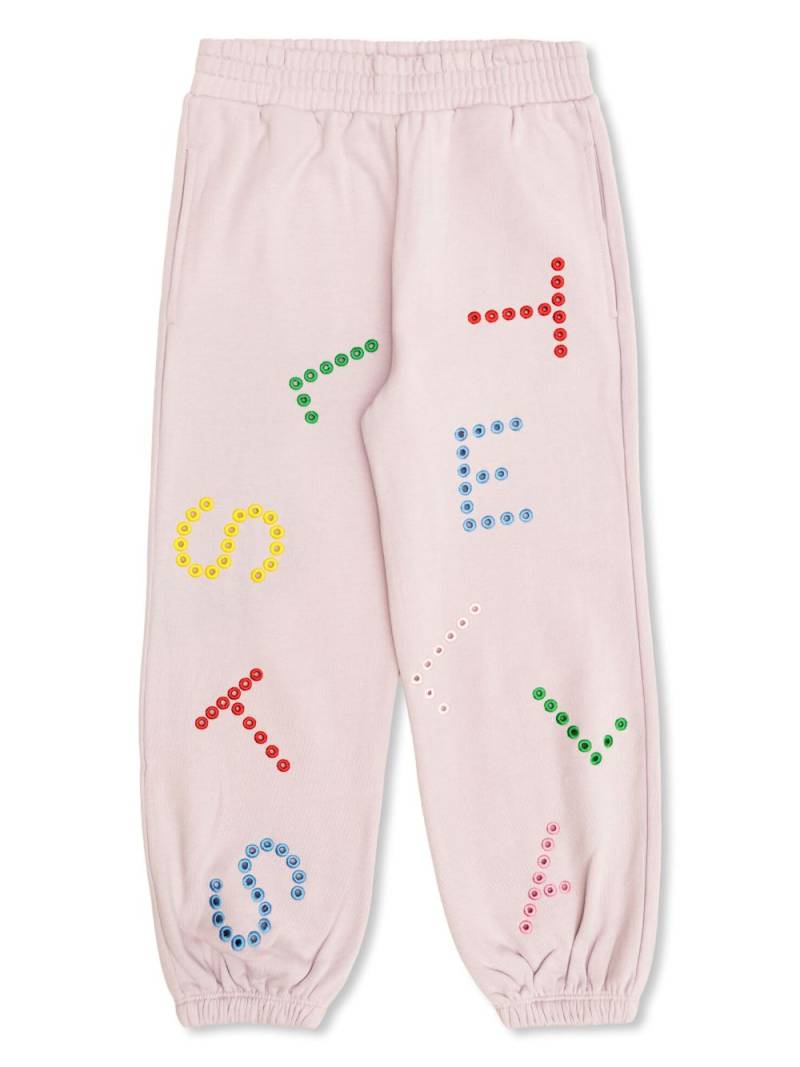 Stella McCartney Kids logo joggers - Purple von Stella McCartney Kids