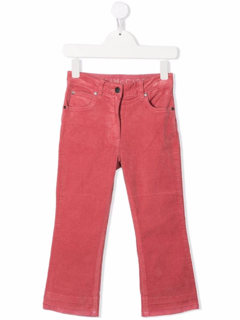 Stella McCartney Kids logo-patch straight-legjeans - Pink von Stella McCartney Kids