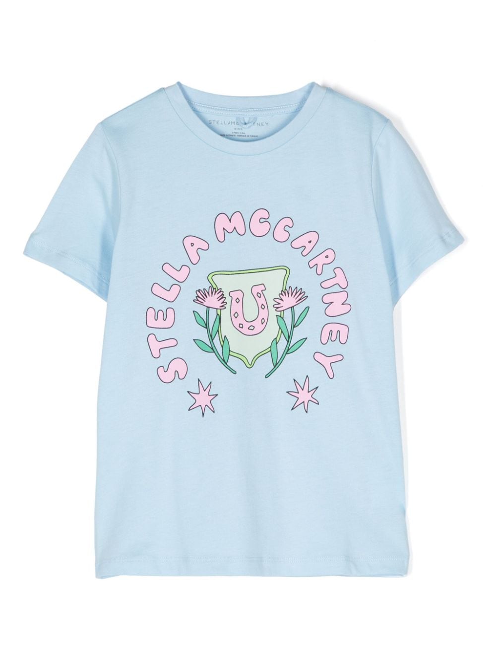 Stella McCartney Kids logo-print cotton T-shirt - Blue von Stella McCartney Kids