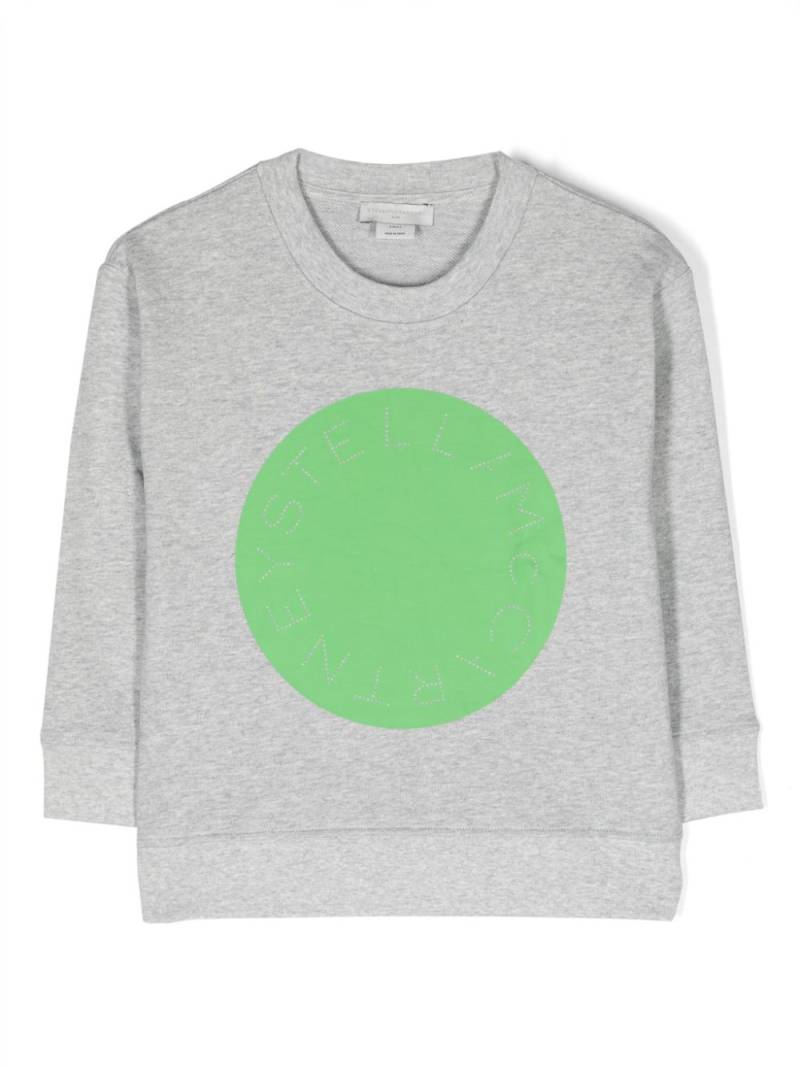 Stella McCartney Kids logo-print cotton sweatshirt - Grey von Stella McCartney Kids