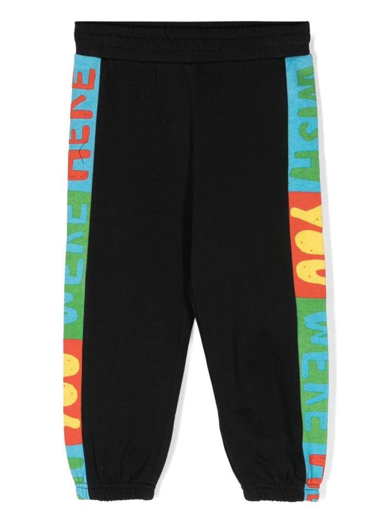 Stella McCartney Kids logo-print cotton track pants - Black von Stella McCartney Kids