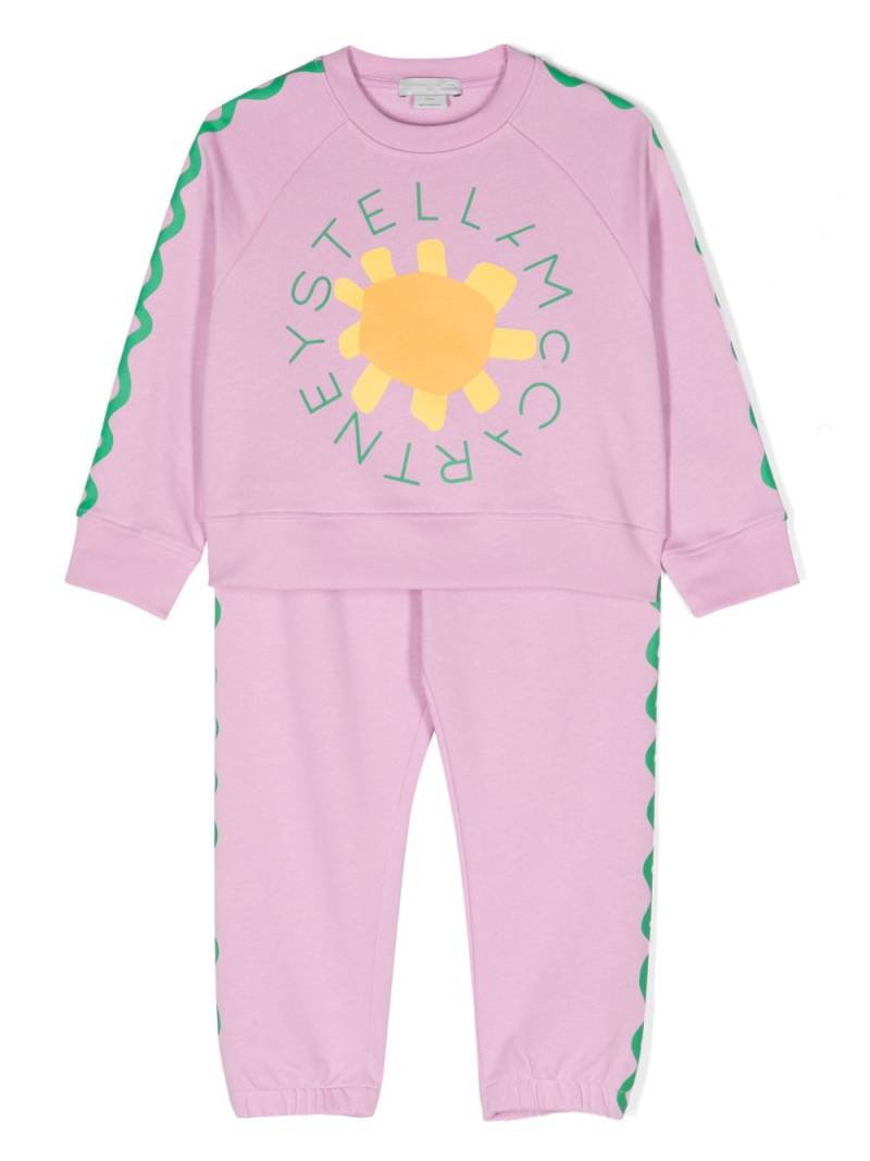 Stella McCartney Kids logo-print cotton tracksuit - Pink von Stella McCartney Kids