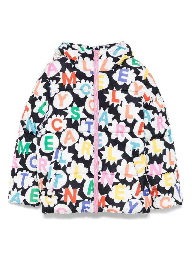 Stella McCartney Kids logo-print jacket - Black von Stella McCartney Kids