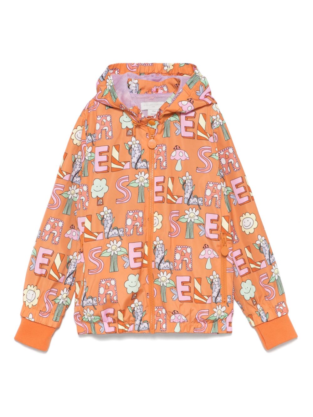 Stella McCartney Kids logo-print jacket - Orange von Stella McCartney Kids