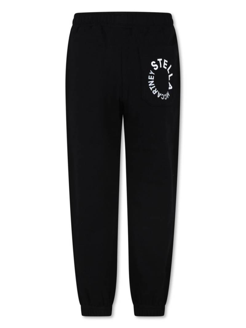 Stella McCartney Kids logo-print organic-cotton track pants - Black von Stella McCartney Kids