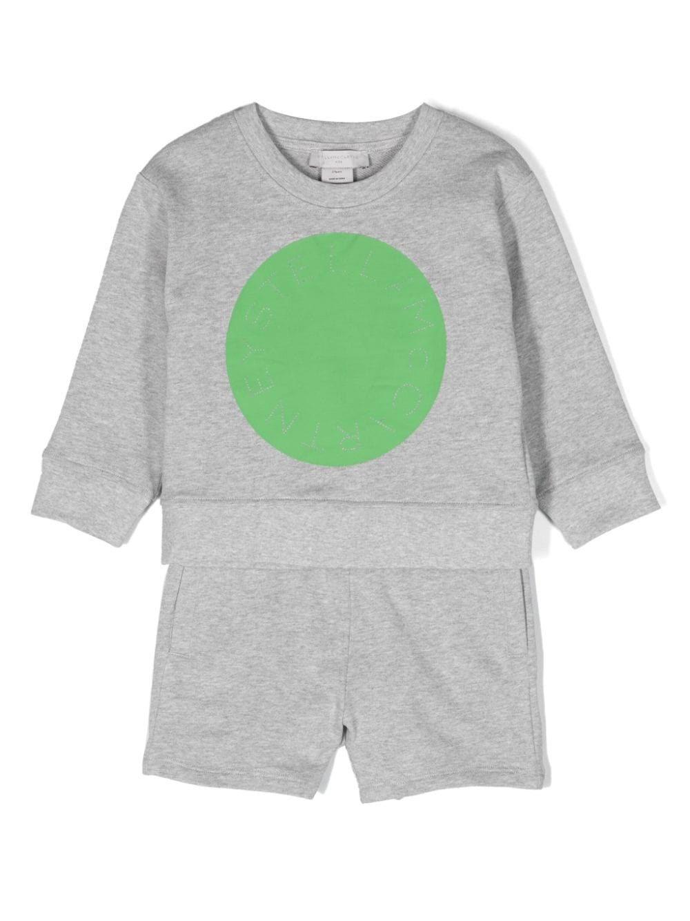 Stella McCartney Kids logo-print sweatshirt and shorts set - Grey von Stella McCartney Kids